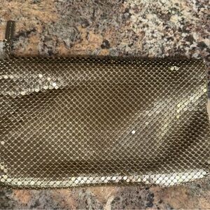 Chic Gold Mesh Wristlet